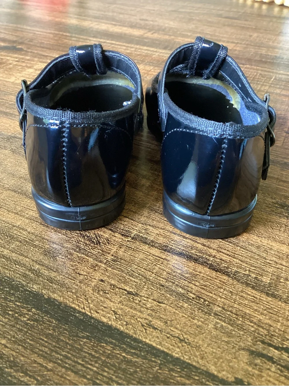 Vintage Wee Walker Black Patent Mary Jane Shoes Size 3 Toddler Girl